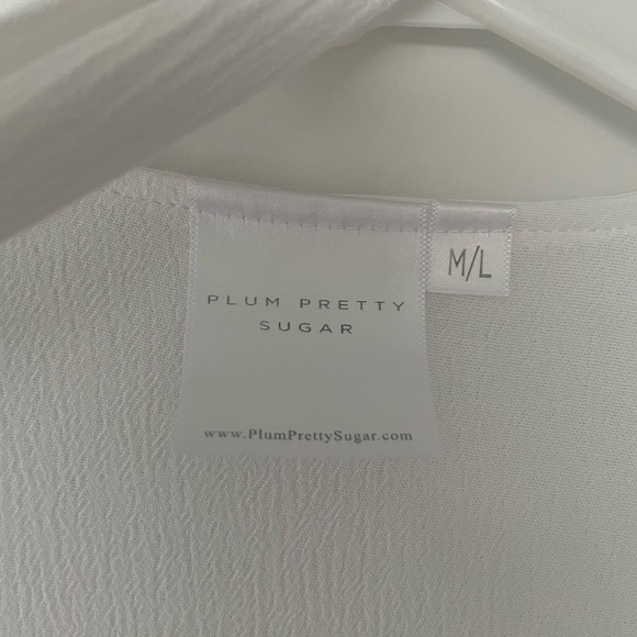 Pretty Plum Sugar Grace White Robe (Size M/L) - Picture 2 of 4